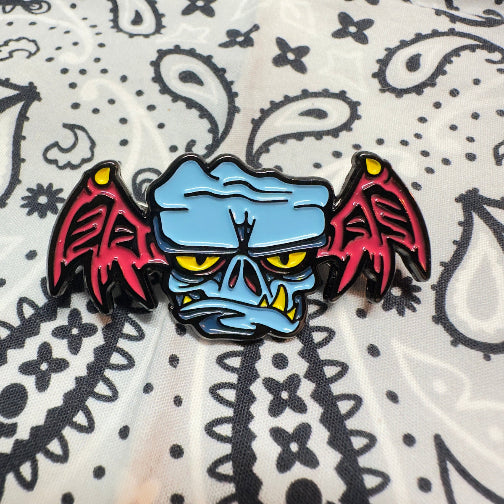 Little Goblin blue soft enamel lapel pin