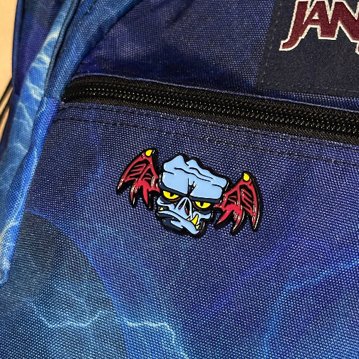 Little Goblin blue soft enamel lapel pin