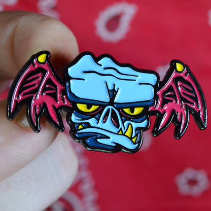 Little Goblin blue soft enamel lapel pin