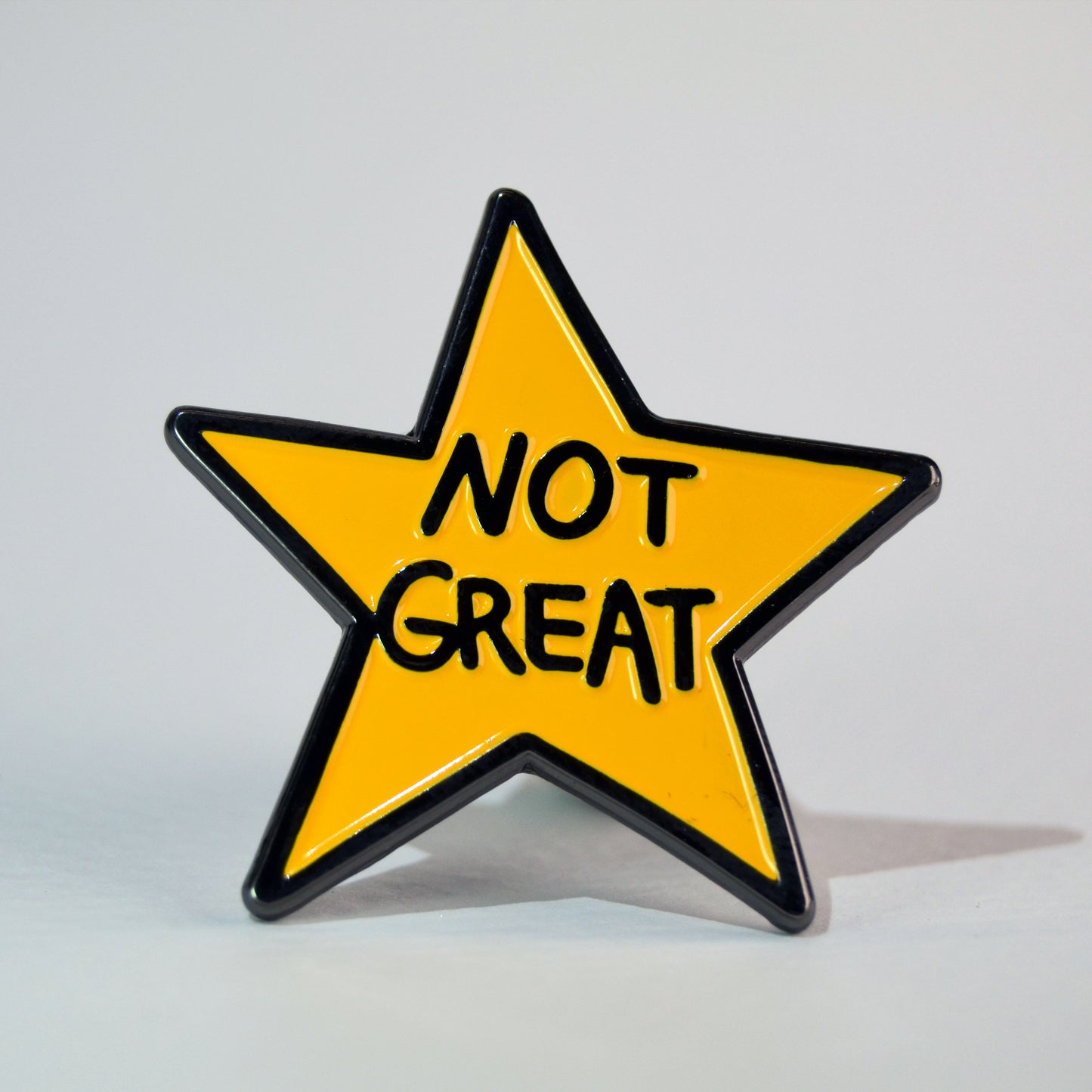 “Not Great” Star,  soft enamel lapel pin