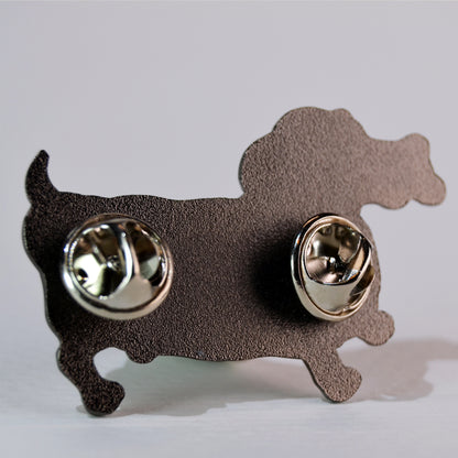 Creepy Weiner Dog Pin- Lapel Pin for Pet Lovers , Horror Fans & Pin Collections