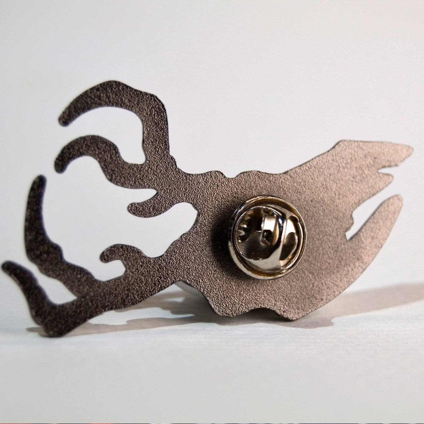 Spooky Blue Deer Skull Pin- Creepy Lapel Pin for Horror Fans and Animal Lovers