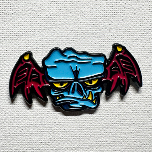 Little Goblin blue soft enamel lapel pin